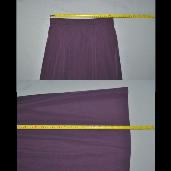 Vintage Leslie Fay Skirt Set Size 8 Purple & White Midi Skirt & Blouse NWT - Picture 13 of 13